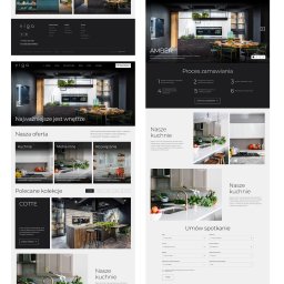 Projekt strony internetowej dla firmy zajmującej się produkcja mebli na wymiar 