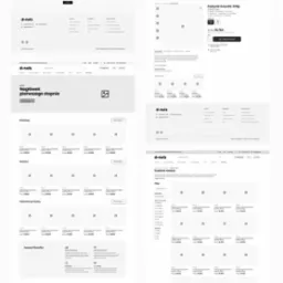 Makieta niskiej szczegółowości sklepu internetowego