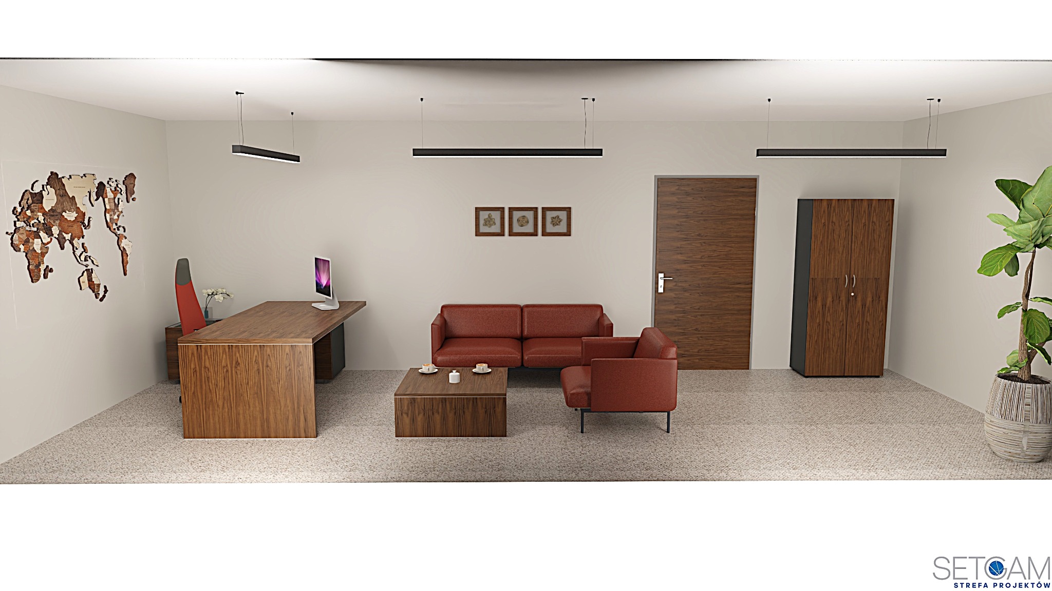 Aranżacje biur - meble gabinetowe