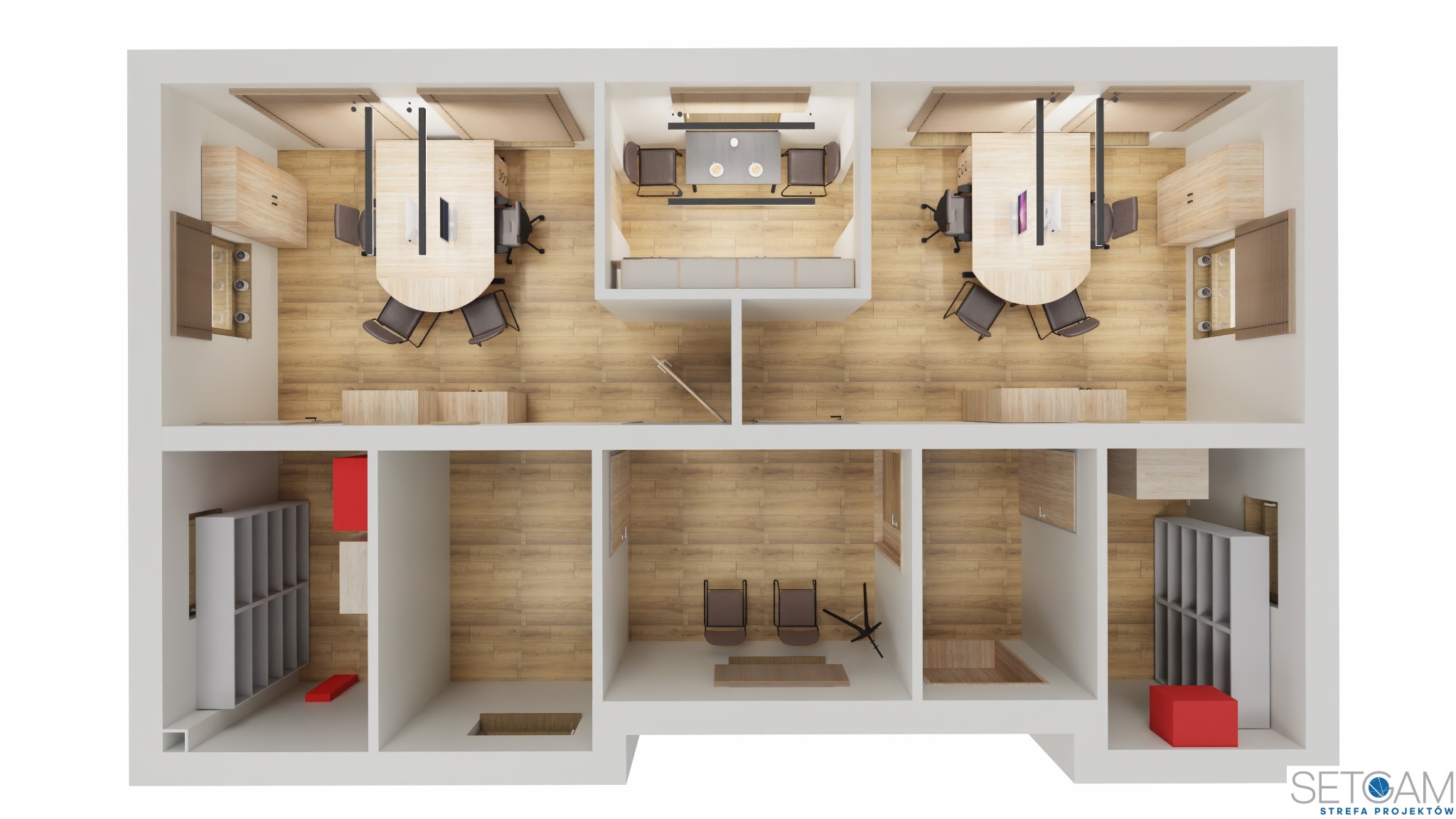 Aranżacje biur - kompleksowe wyposażenie