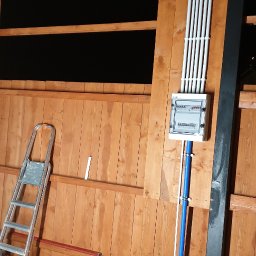 Rozdzielnia z realizacji instalacji wiaty tartaku 