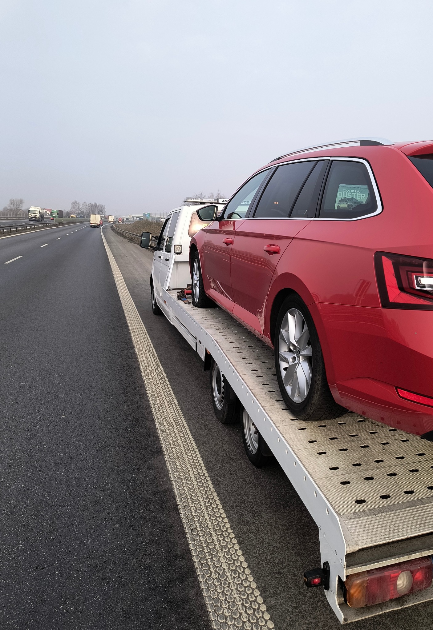 Holowanie autostrada A1 i DK86