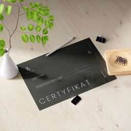 Eleganckie certyfikaty szkoleniowe
