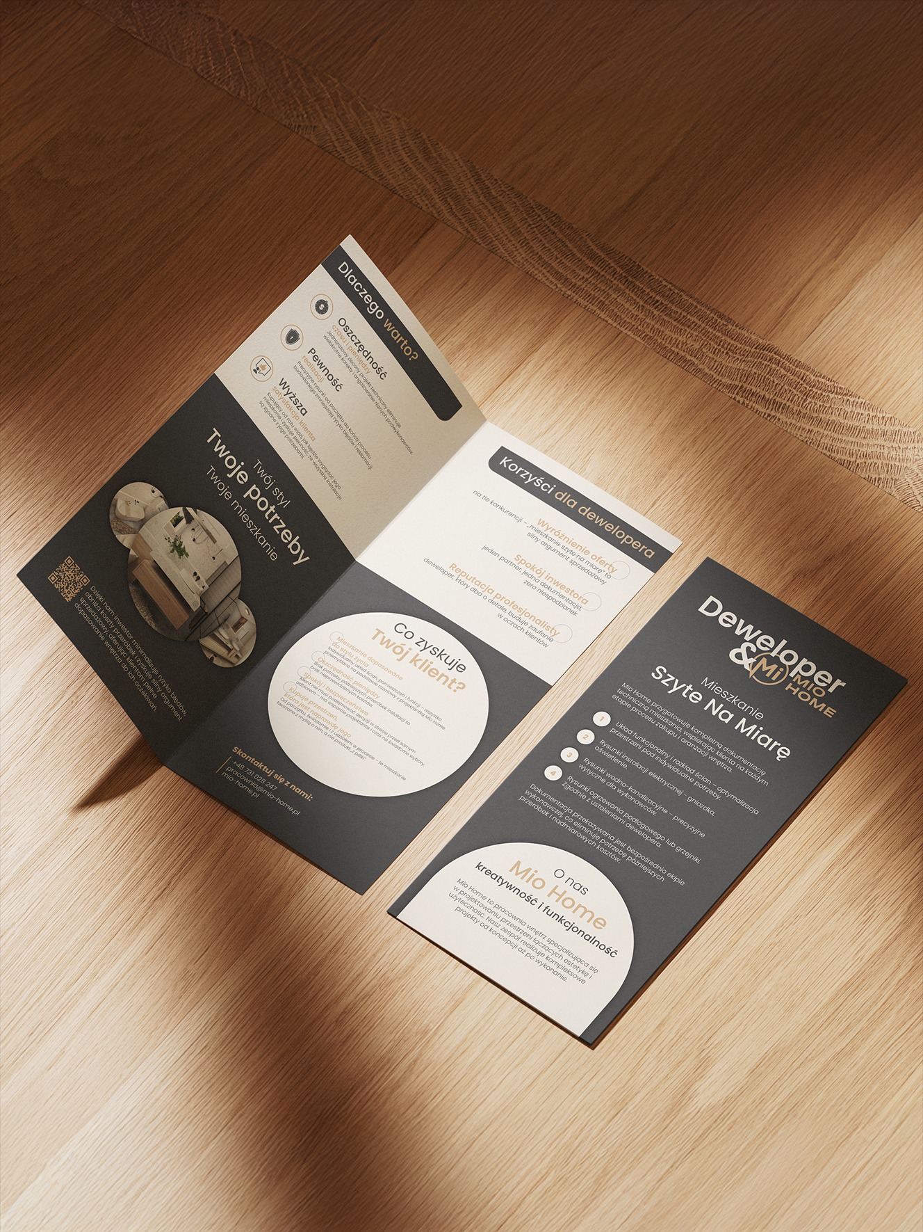 Broszura DL składana.