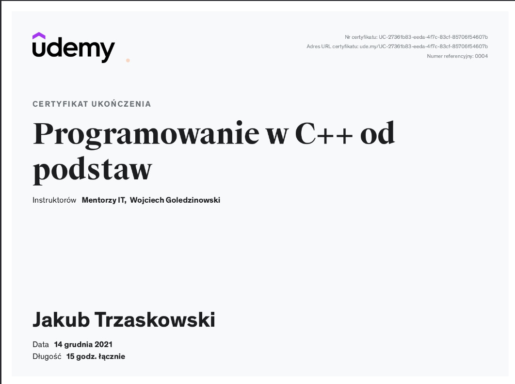 Programowanie w c++ 1