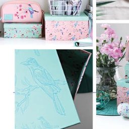 Kolekcję Birds & Flowers tworzyłam inspirując się ptactwem i sztuką Japonii. Kolekcja miała mieć wiosenny charakter stąd pastelowa kolorystyka. 