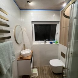 Łazienka wykonana w pełni samodzielnie od A do Z 