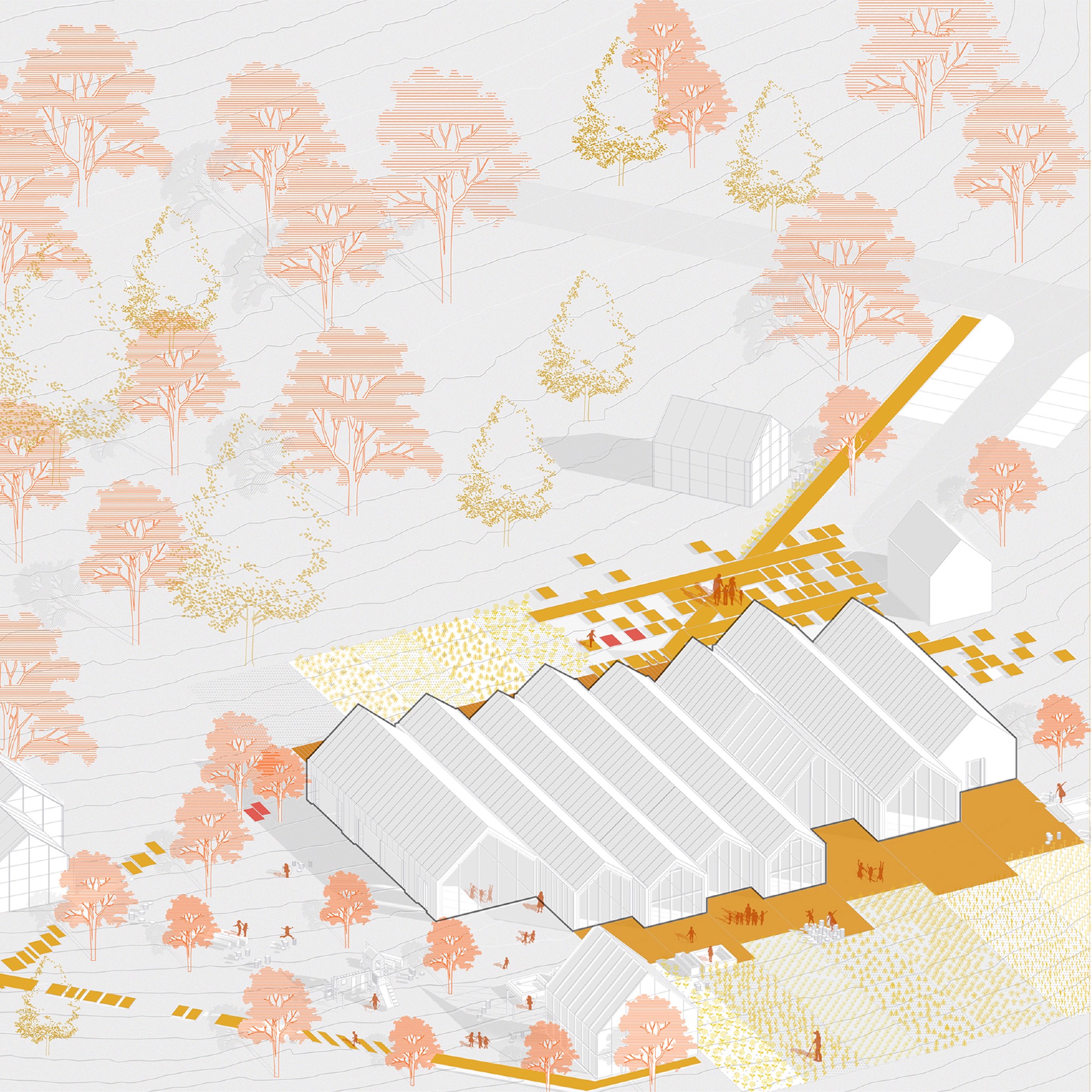 Projekt przedszkola w jednej z podkrakowskich wsi.