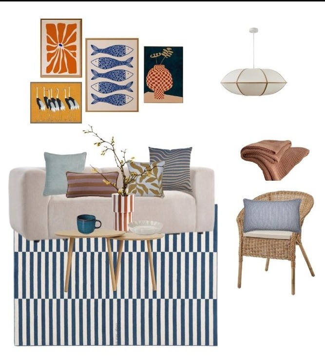 Przykład moodboardu, które tworzę dla swoich klientów