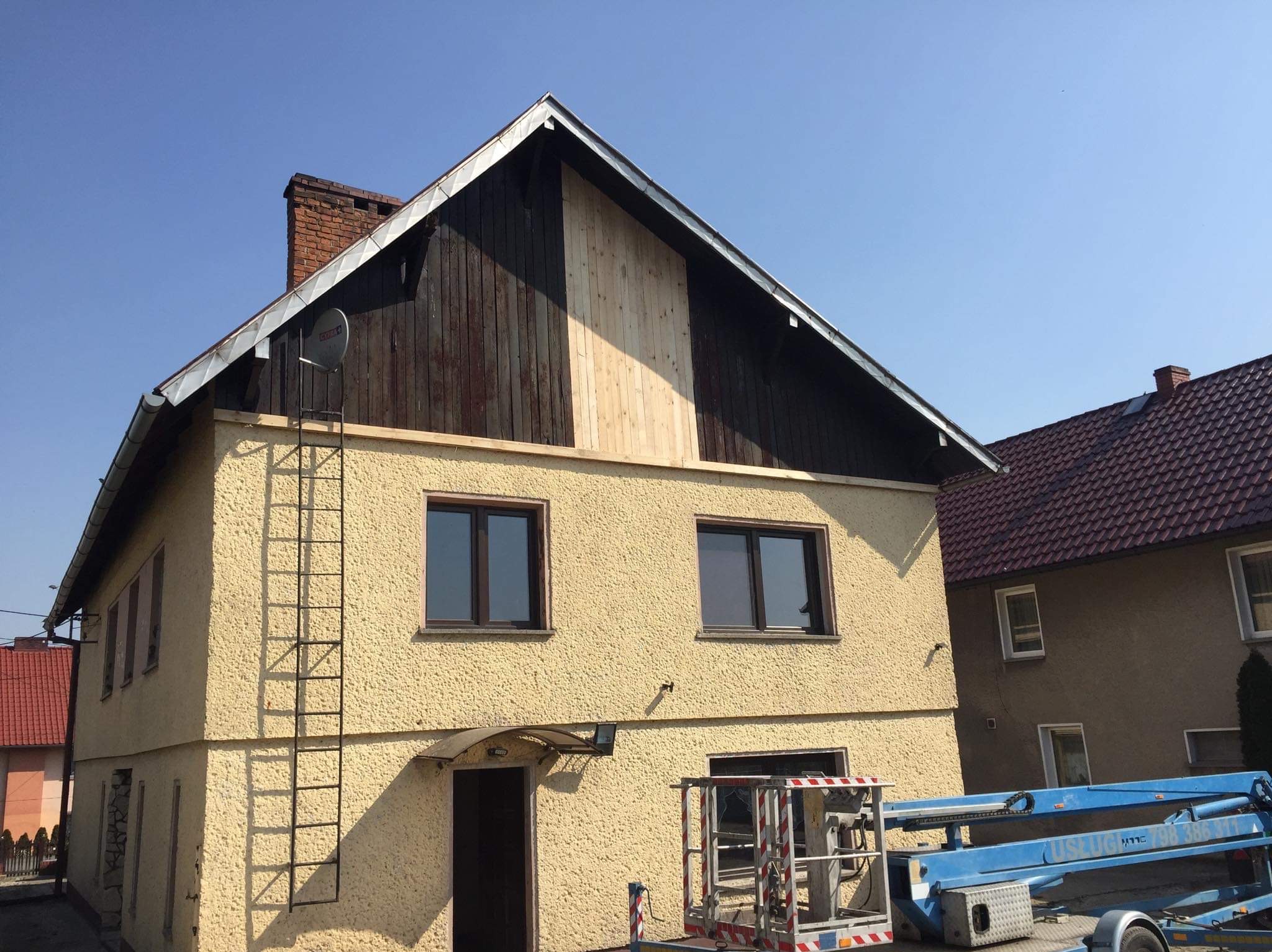 Usunięcie okna wraz z zaślepieniem go nowymi deskami