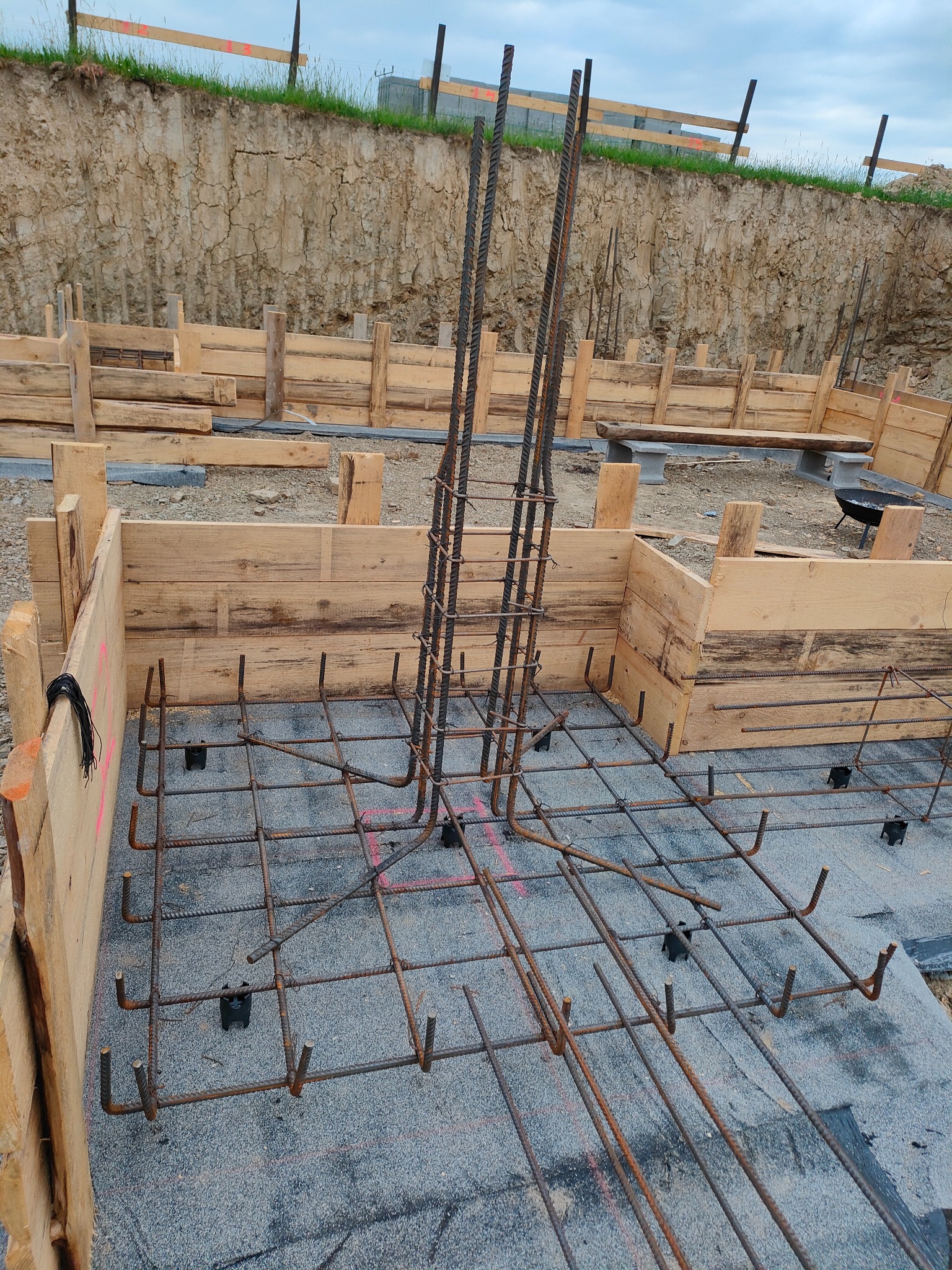 Zbrojenie słupa centralnego