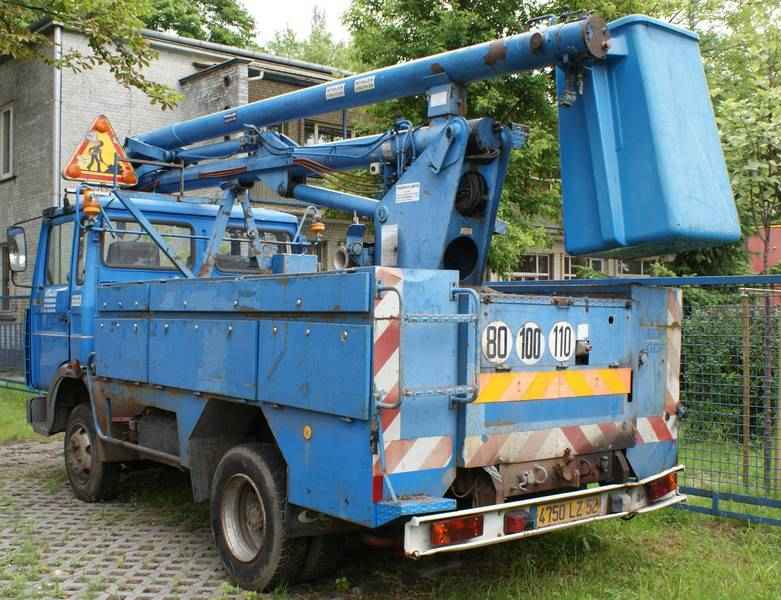 podnośnik wysięgnik - prace ogrodnicze wycinka drzew