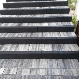 Układanie kostki brukowej Połomia 1