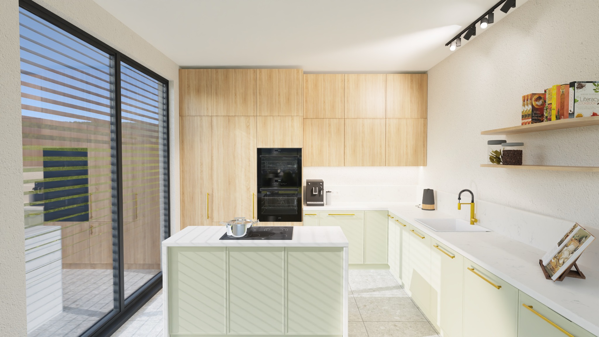 Projekt kuchni w domu jednorodzinnym