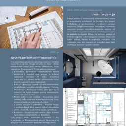 Sztukateria - projektowanie wnętrz w kamienicach w Szczecinie - Ręka architekta z pierścionkiem poprawia rysunek techniczny łazienki z zaznaczonymi wymiarami i elementami wyposażenia.
