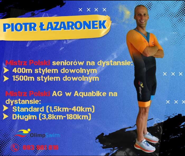 Wieloletnie doświadczenie, Treningi sportowe, pływanie, kolarstwo, openwater, triathlon.