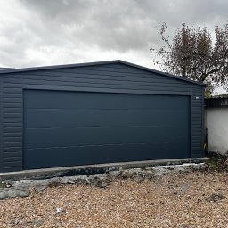 Garaż 6x6 z brama segmentowa 5x2