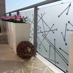 oklejamylodz - oklejanie balkonow folia mrozona