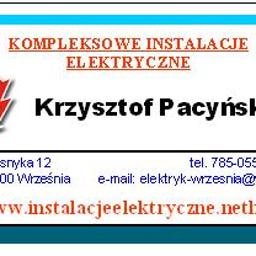 Kompleksowe instalacje elektryczne - Usługi Gazownicze Września