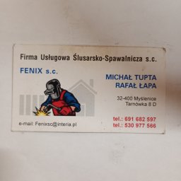 Fenix Michał Tupta, Rafał łapa Spòłka cywilna - Obróbka Metalu Myślenice