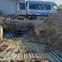 GREEN ENERGY- Nowoczesne Techniki Grzewcze Krystian Dorosz - Przygotowanie dolnego źródła pod gruntową pompę ciepła dla hali produkcyjnej w Korczowie.