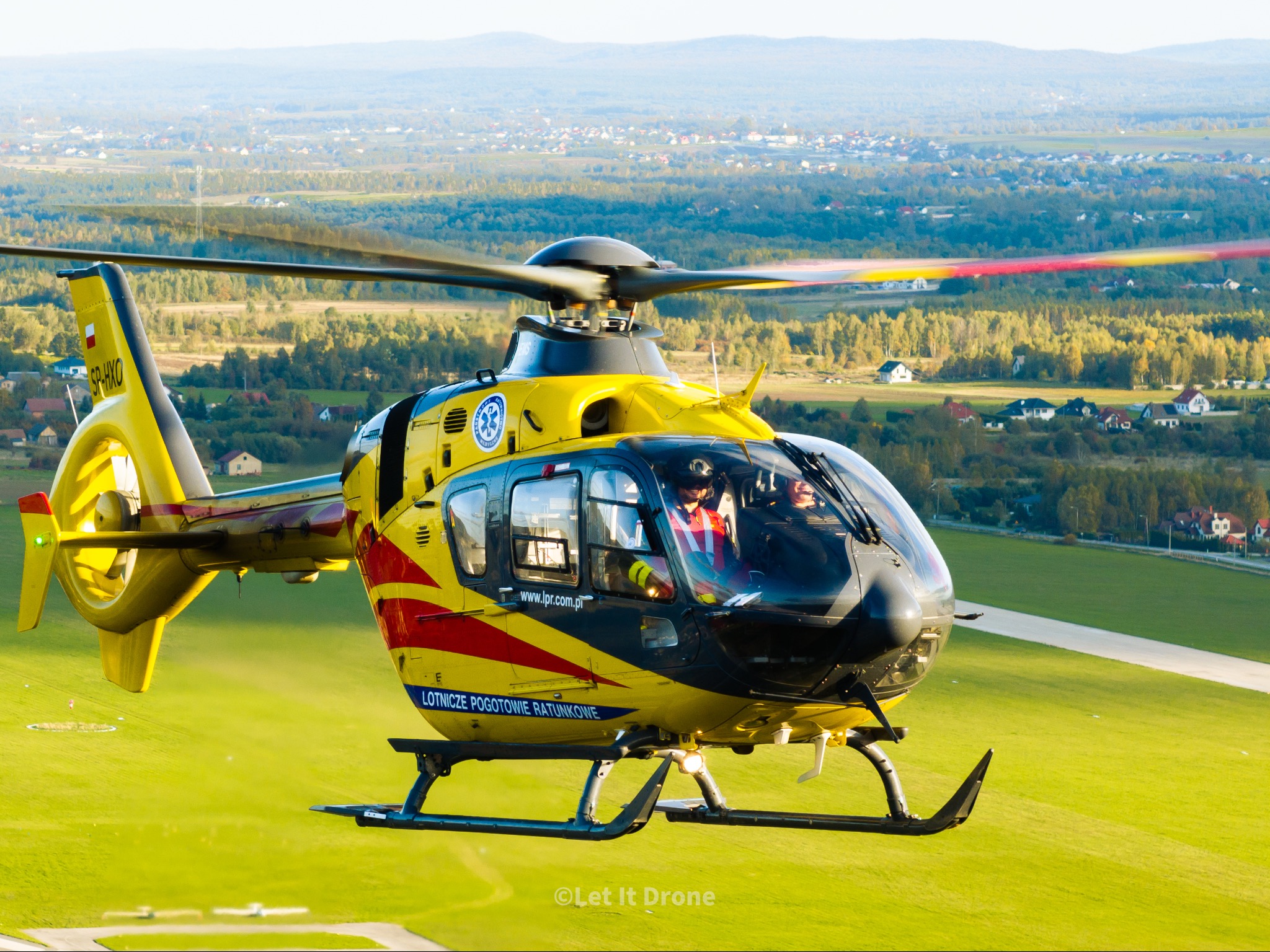 Pierwsza sesja Air2Air dla LPR z użyciem drona.