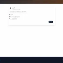 Ekran profilu użytkownika 'user1' w aplikacji Fitmind AI. Widoczne dane kontaktowe, zakładki 'Recent Orders', 'Saved Addresses' i 'Contact Info' oraz przycisk 'Edit'.