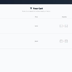 Rafał - Koszyk sklepu internetowego z dwoma produktami: suplementami diety. Widok ekranu z cenami, ilościami i opcją przejścia do kasy. Minimalistyczny design.