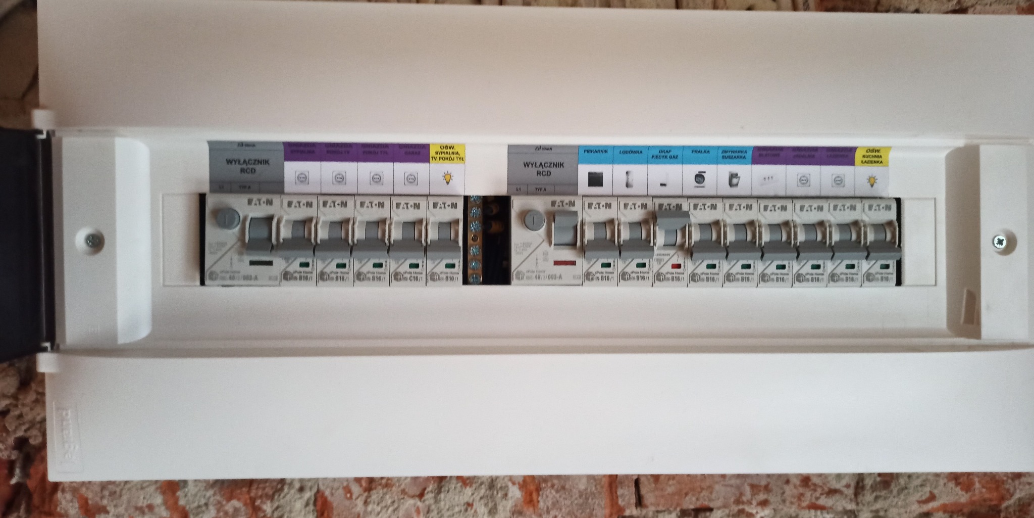 Montaż rozdzielnicy.