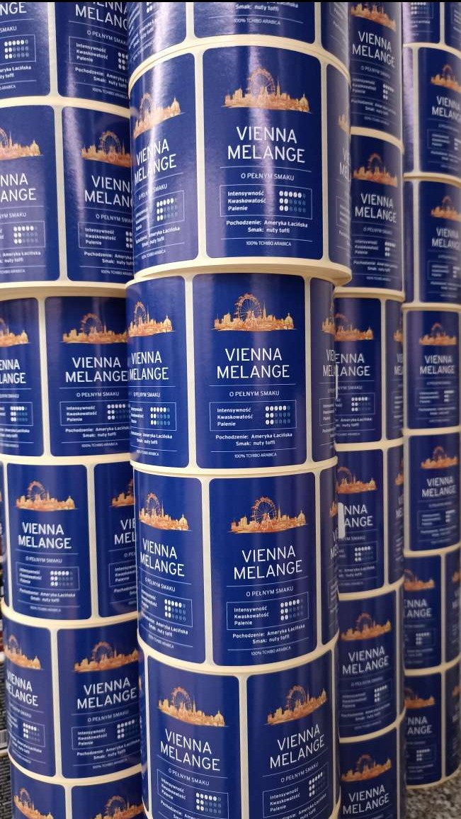 Etykiety produktowe na rolce dla branży spożywczej