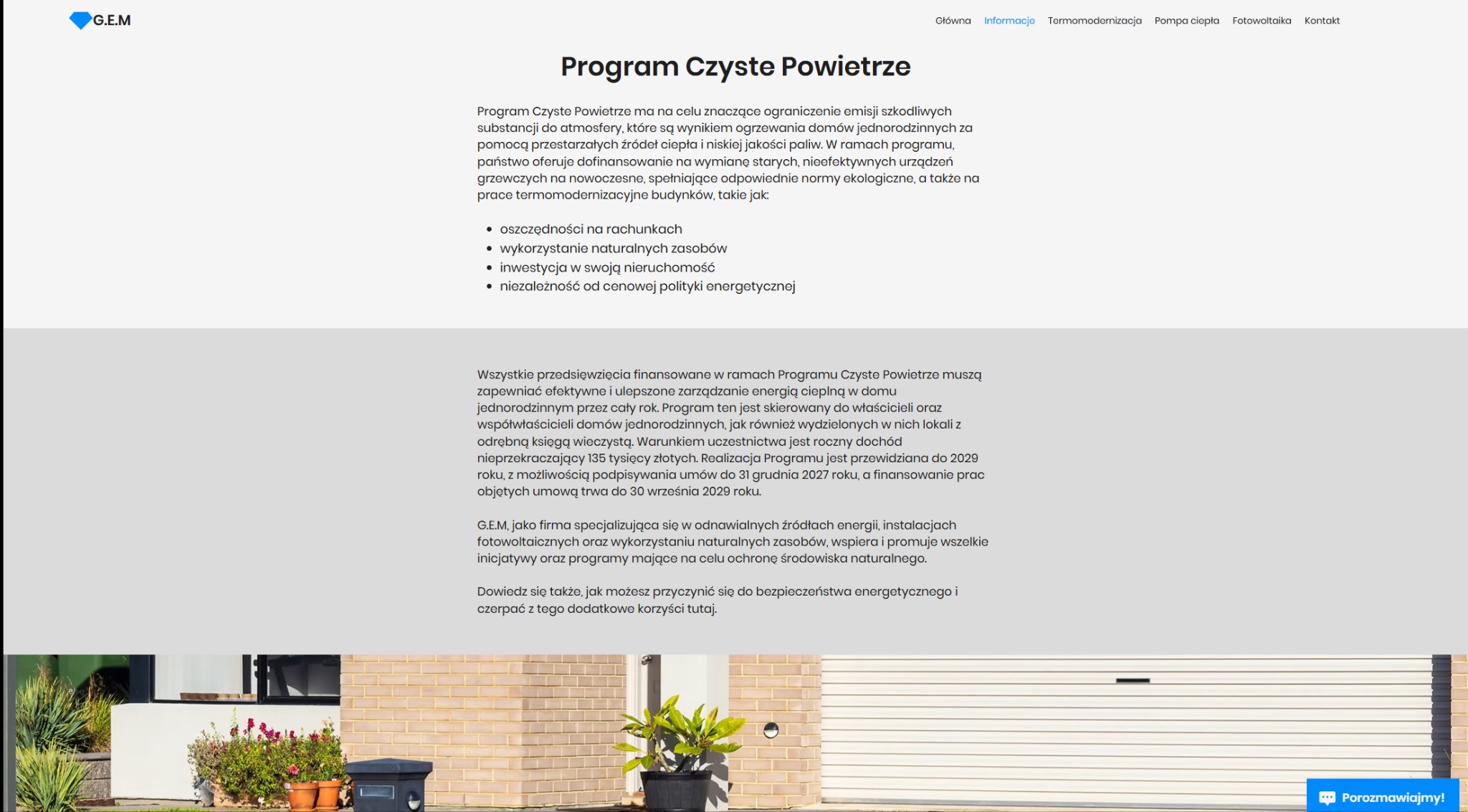 witryny związane z programem czyste powietrze