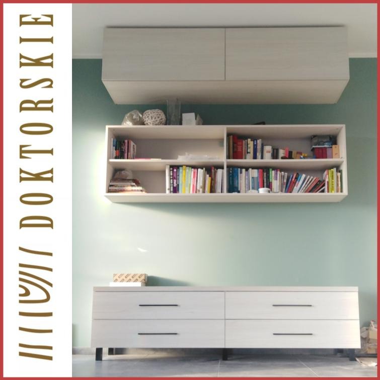 Zabudowa RTV w salonie