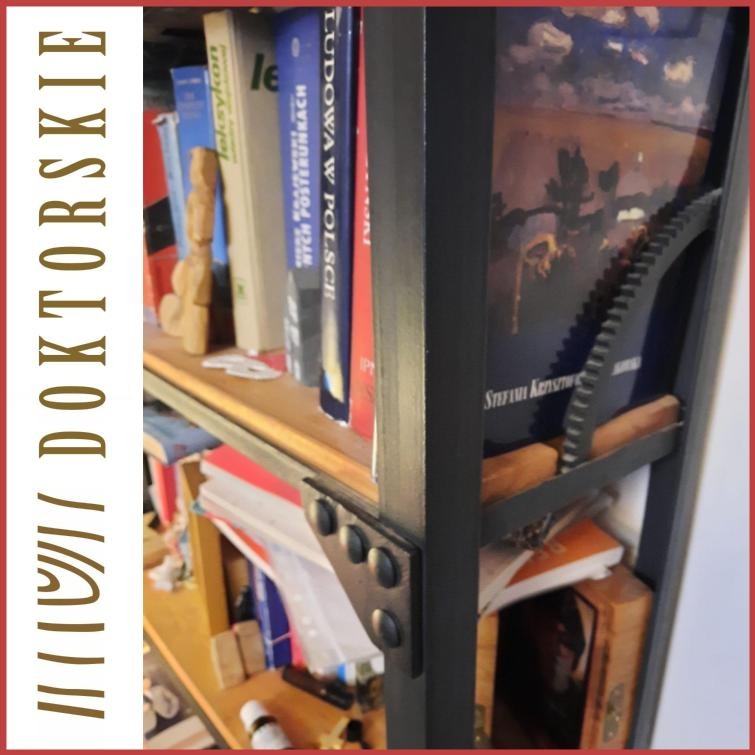 Półka z okuciami stalowymi, loft, industrial