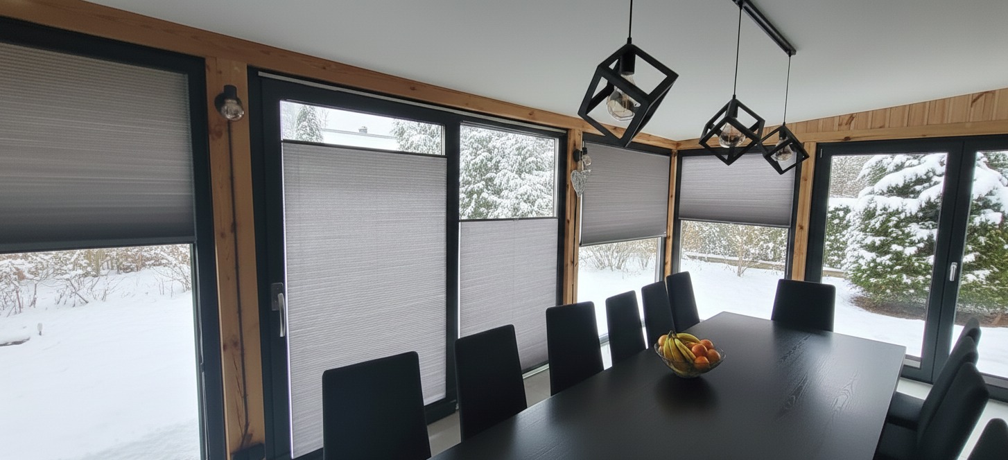 Plisy w ogrodach zimowych.