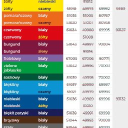 Na załącznym zdjęciu zostały przedstwaione wszystkie kolory laminatów jakimi dysponujemy.

Jeśli wystąpi potrzeba wykonania projektu w określonym kolorze, którym aktualnie nie dysponujemy (wykreślony) - prosimy o kontakt.