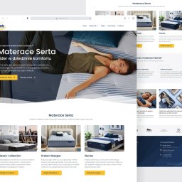 Strona internetowa dla polskiego dystrybutora marki Serta
