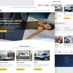 Strona internetowa dla polskiego dystrybutora marki Serta