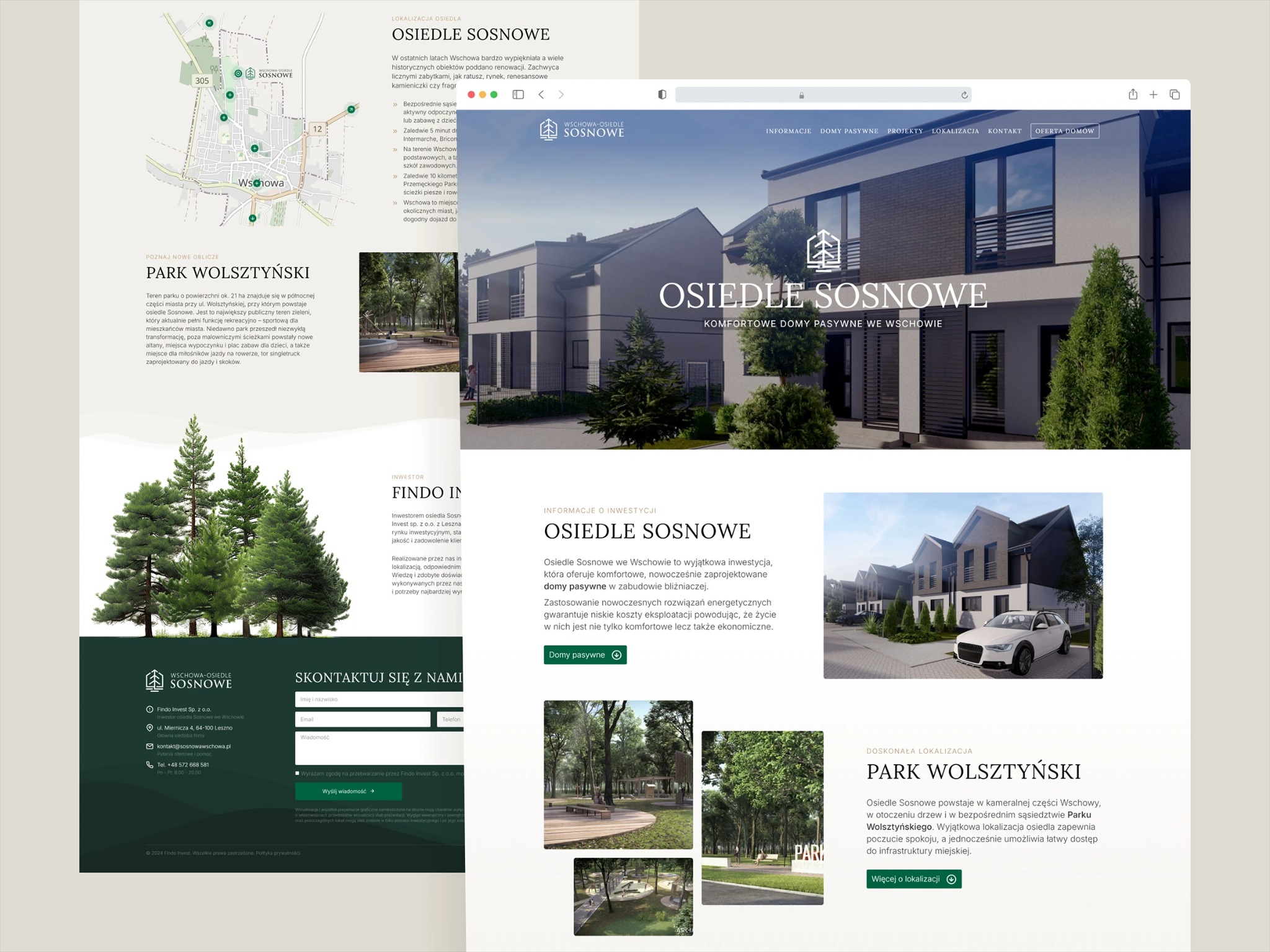 Strona internetowa inwestycji domów pasywnych we Wschowie