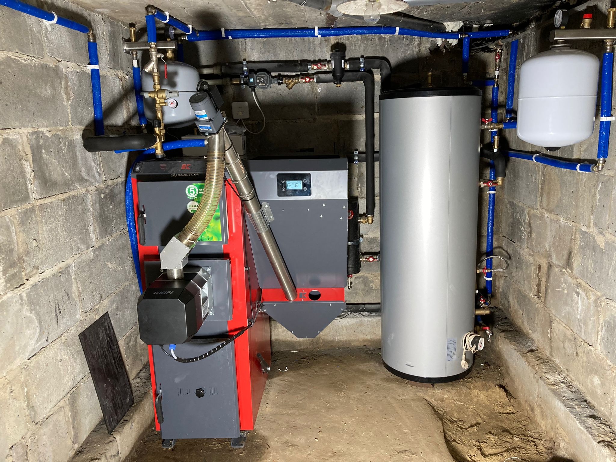 Montaż pieca na pellet