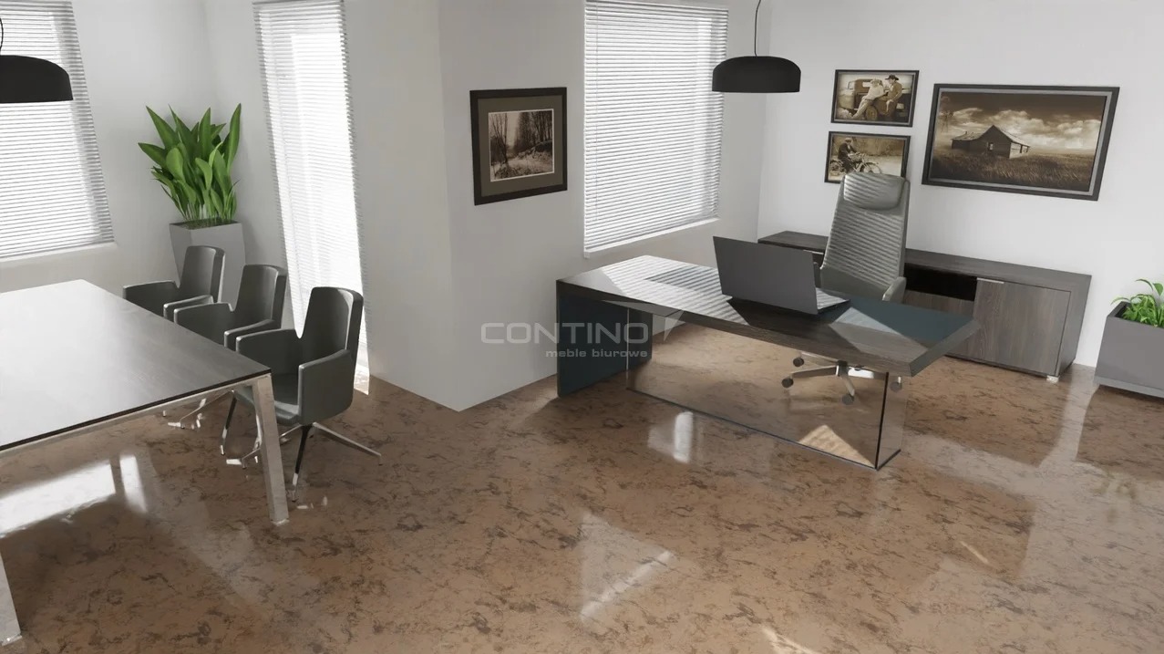 projekt aranżacji nowoczesnego gabinetu