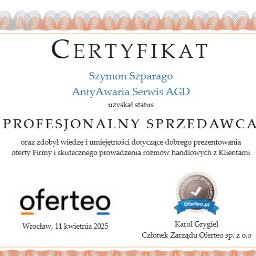 Profesjonalny sprzedawca według Oferteo.pl