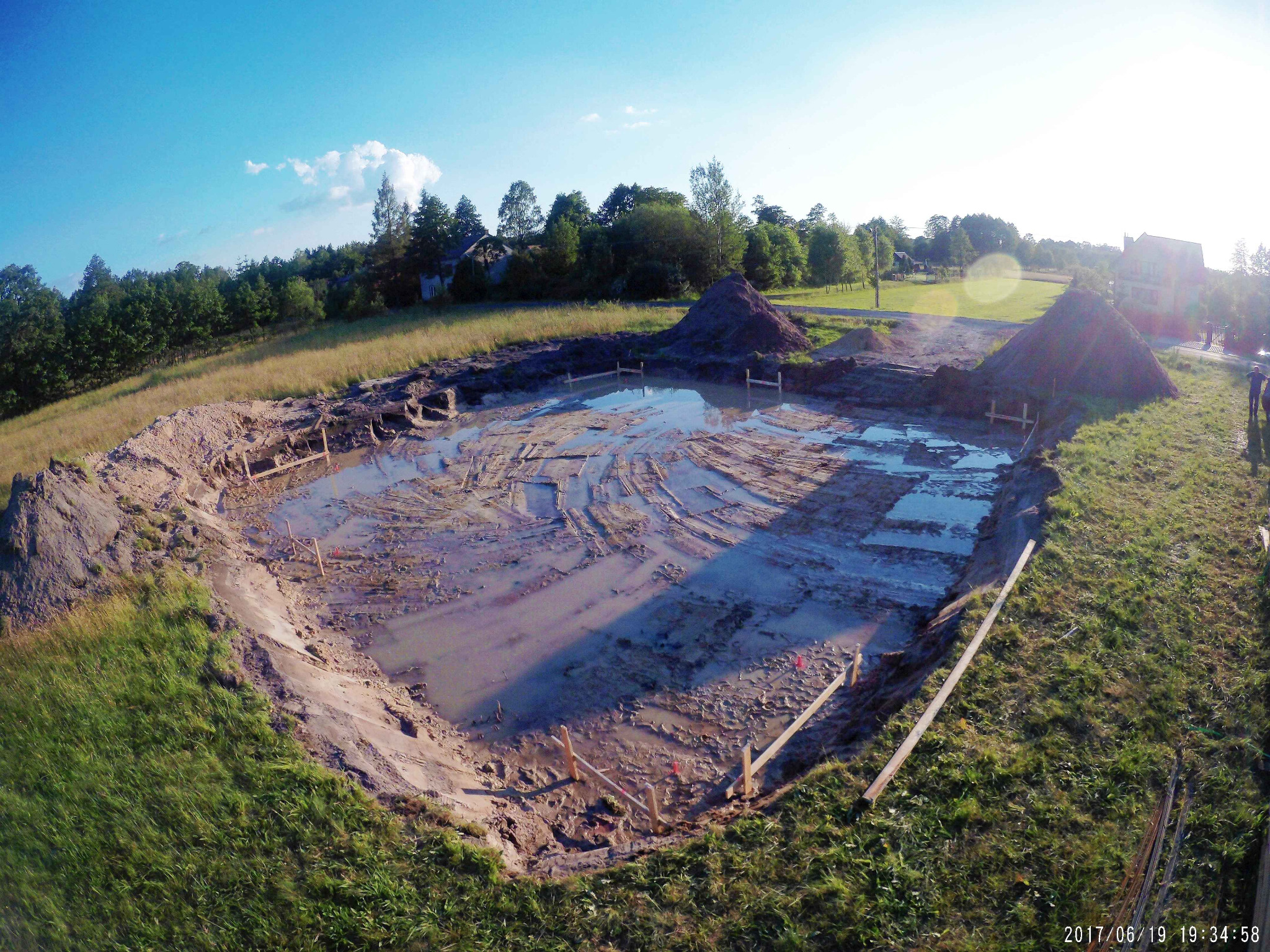Wykop pod fundament.