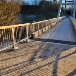 Poręcze mostu w Aalborgu. Materiał 316L. Długość barierek 160 m