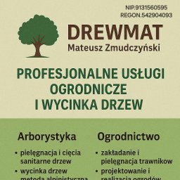 DREW-MAT.Mateusz Zmudczyński. Usługi Ogrodnicze, Wycinka Drzew - Rośliny i podłoża Środa Śląska