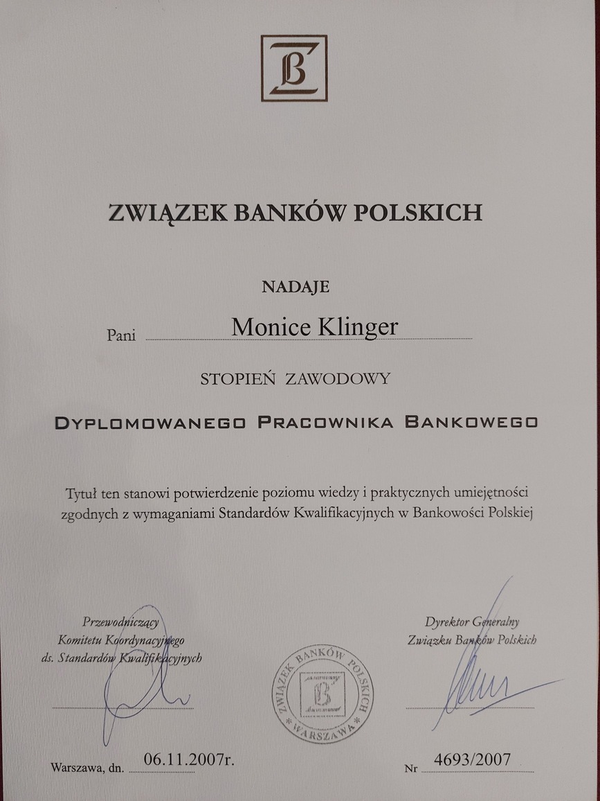 Dyplomowany Pracownik Bankowy