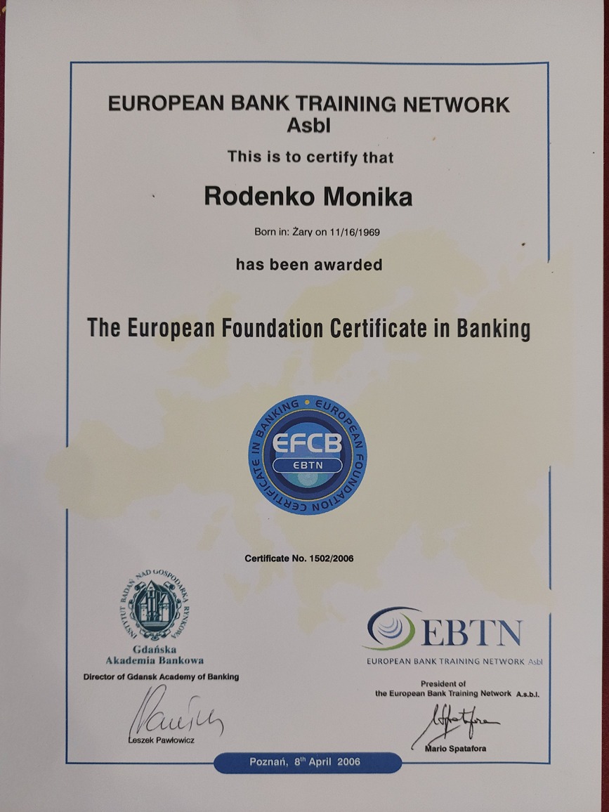 Europejski Certyfikat Bankowca
