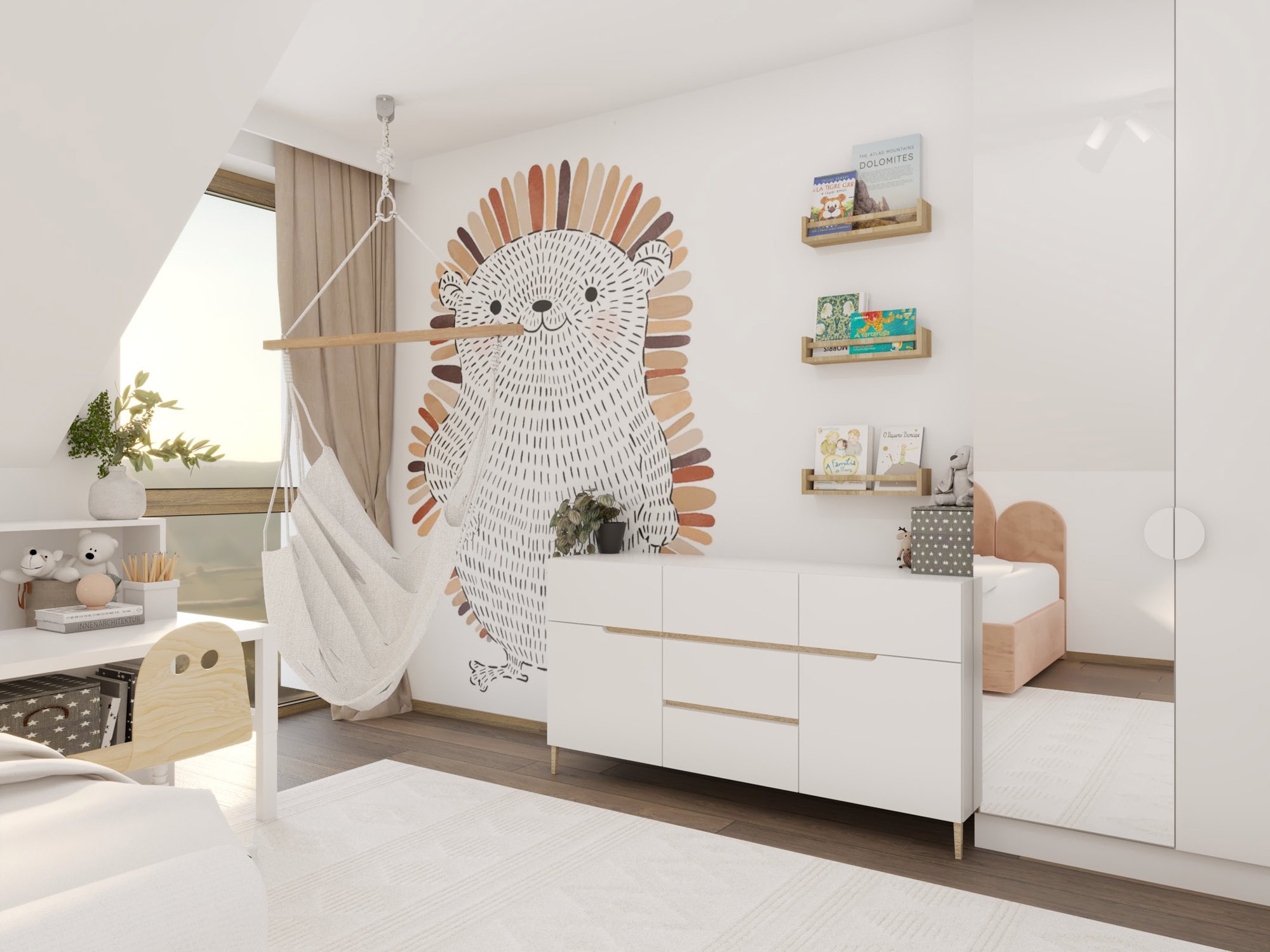 Projekt pokoju dla dziewczynki