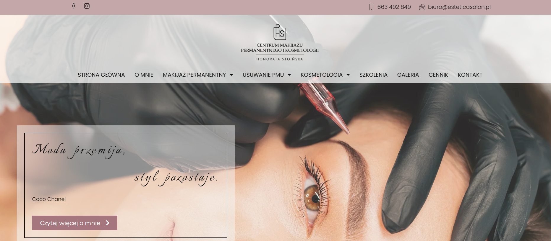 Strony www dla branży beauty