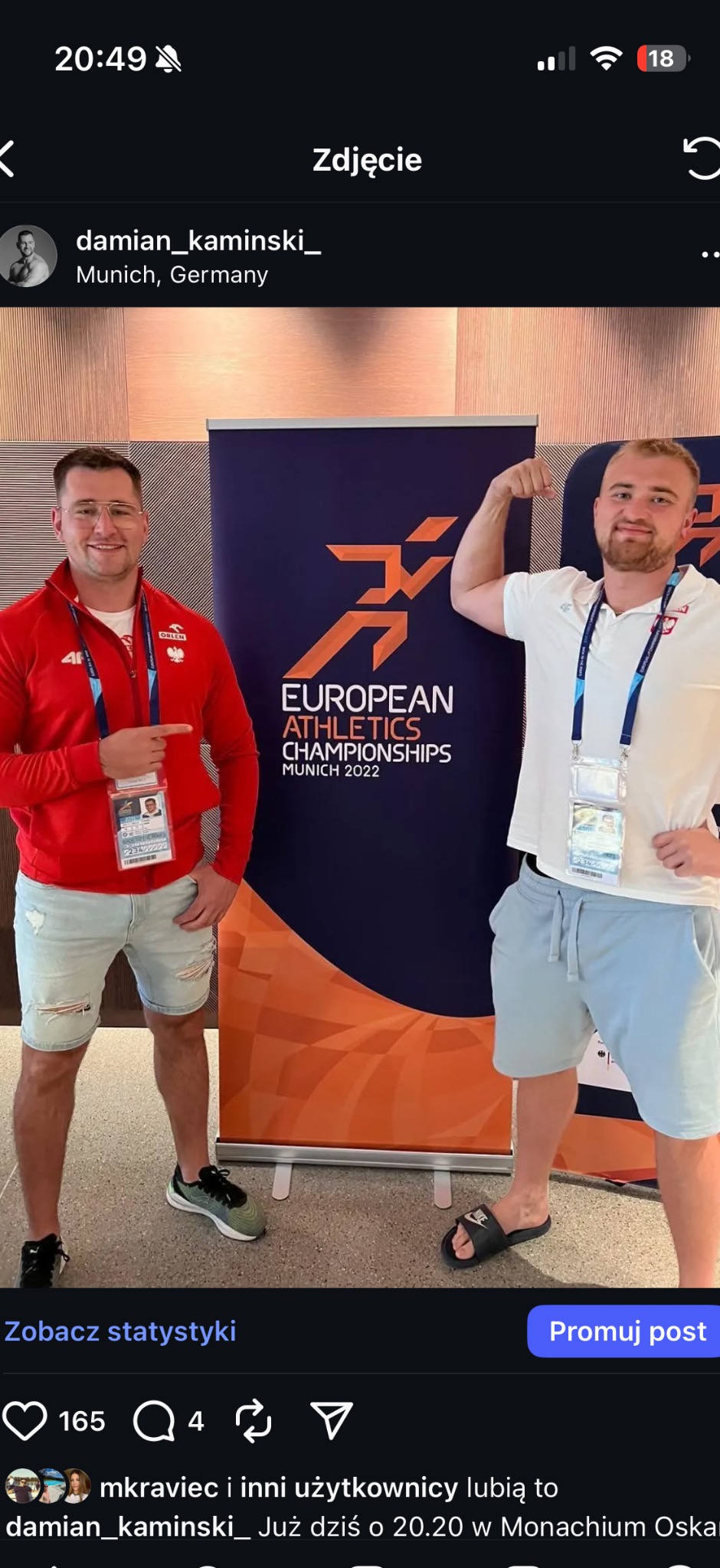 Mistrzostwa Europy w Monachium 2022