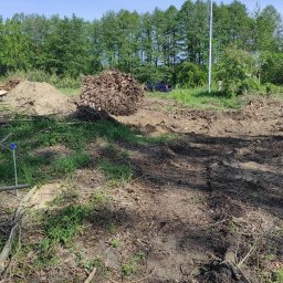 Czyszczenie działki pod niwelacje terenu